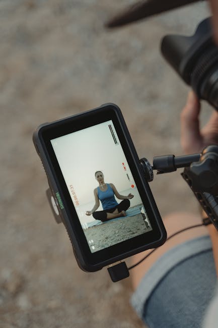 Woman doing yoga outdoors